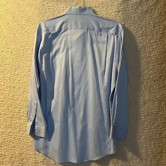 Pronto.uomo 16/ 32-33 100% cotton long sleeve Blue - Picture 2 of 6
